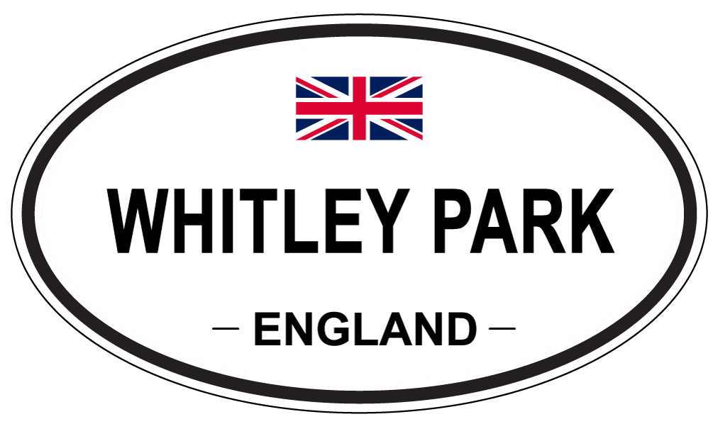 WHITLEY PARK, ENGLAND - Oval Sticker