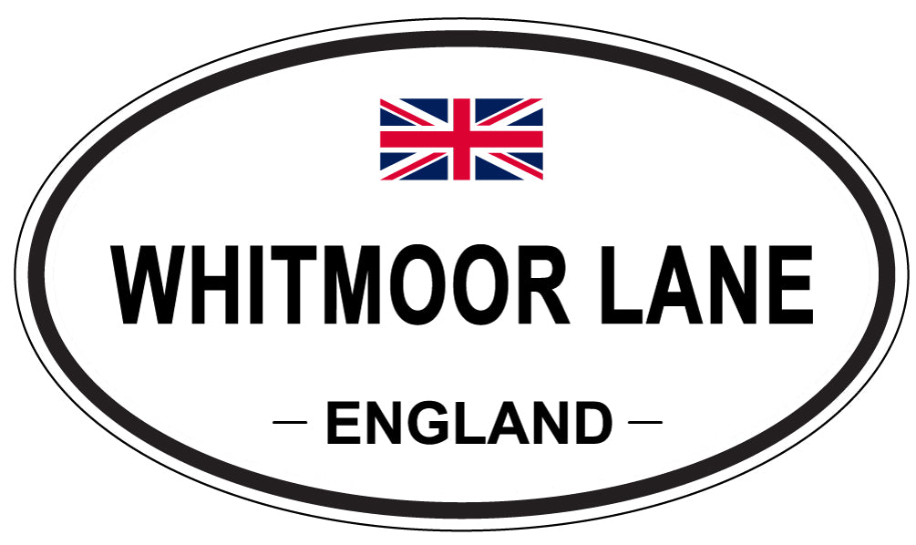 WHITMOOR LANE, England - Oval Magnet