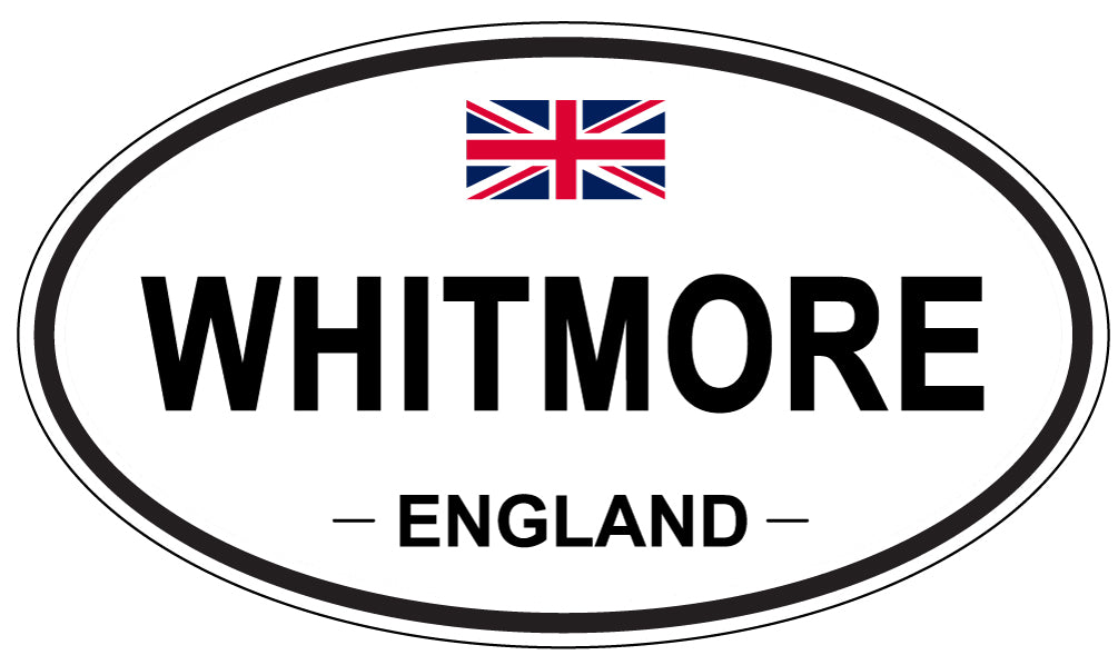 WHITMORE, ENGLAND - Oval Sticker