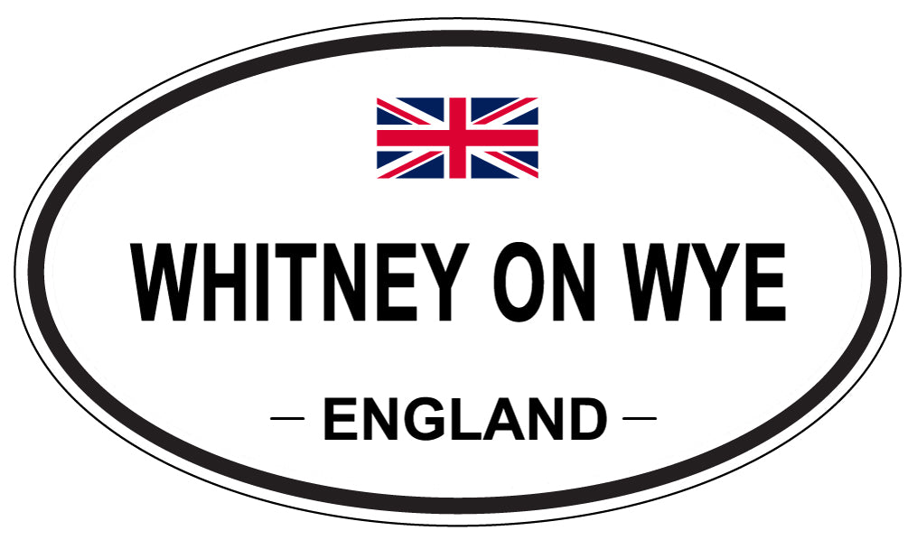 WHITNEY ON WYE, England - Oval Magnet