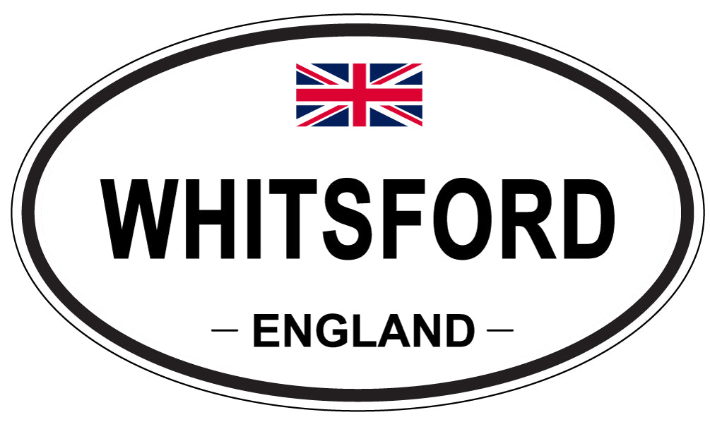 WHITSFORD, ENGLAND - Oval Sticker