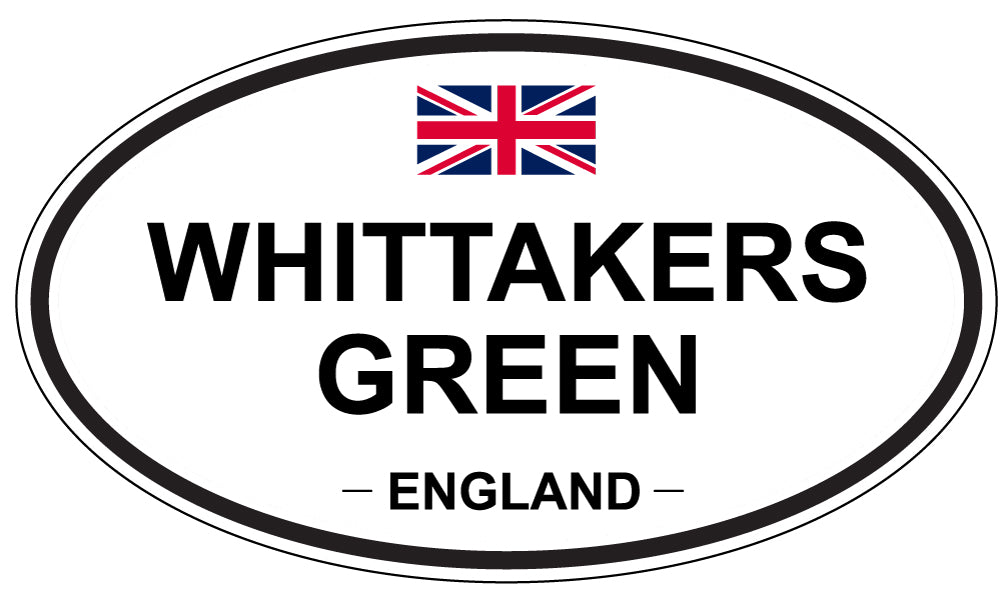 WHITTAKERS GREEN, ENGLAND - Oval Sticker