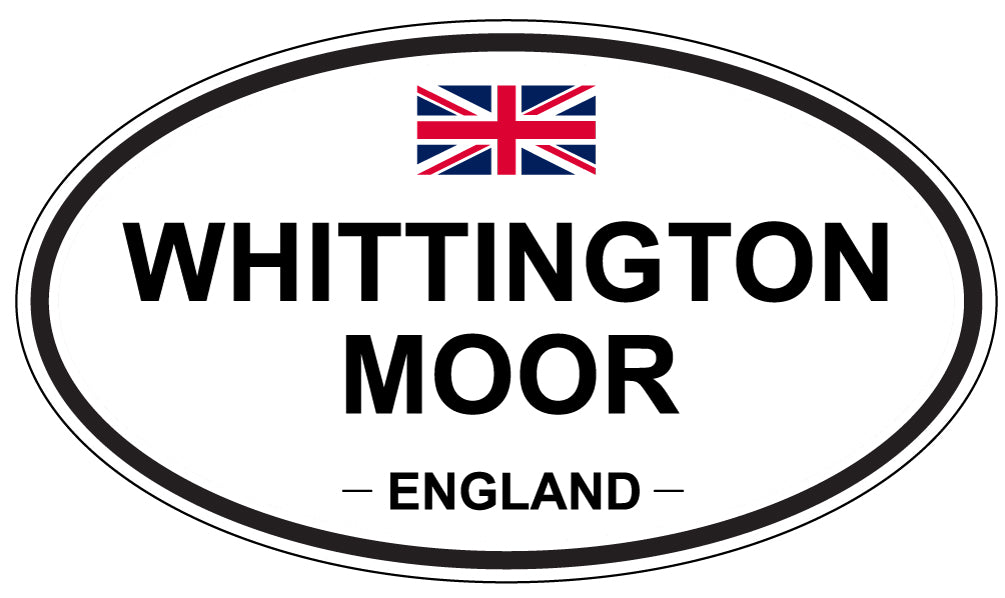 WHITTINGTON MOOR, ENGLAND - Oval Sticker
