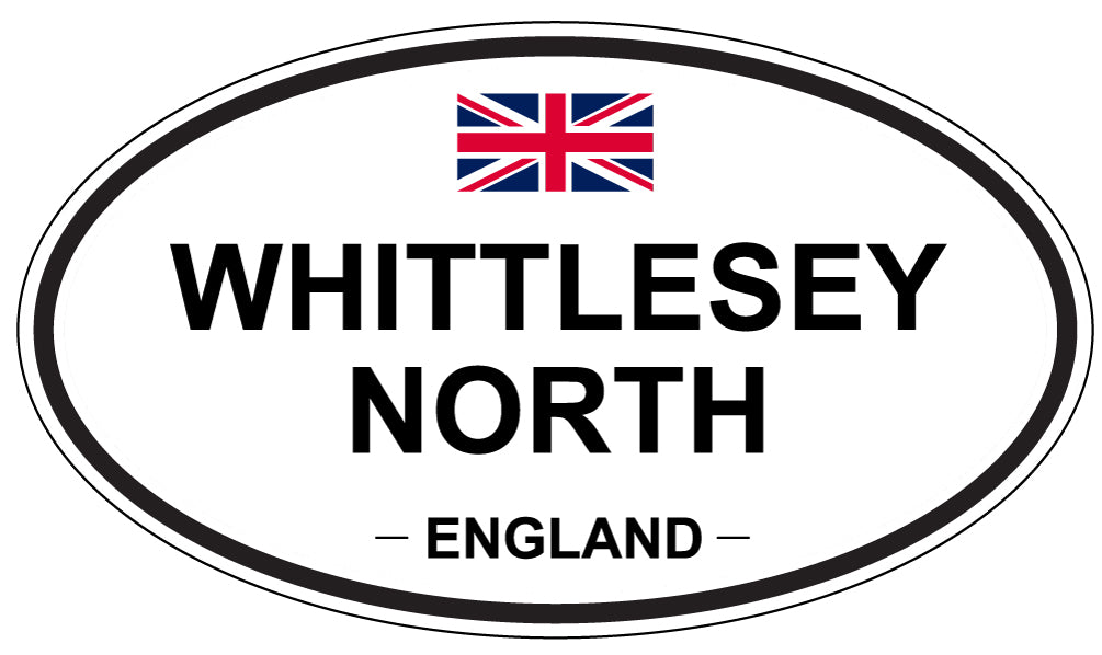 WHITTLESEY NORTH, ENGLAND - Oval Sticker