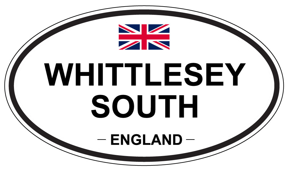 WHITTLESEY SOUTH, ENGLAND - Oval Sticker