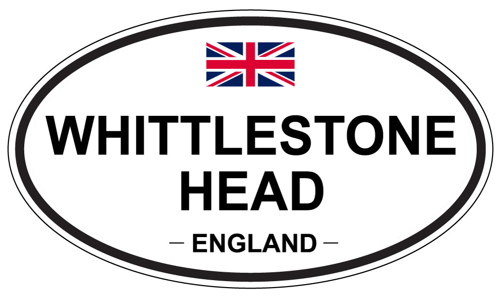 WHITTLESTONE HEAD, ENGLAND - Oval Sticker