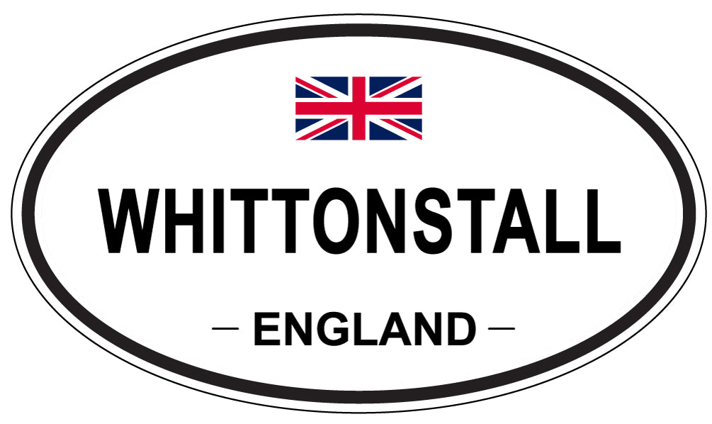 WHITTONSTALL, ENGLAND - Oval Sticker