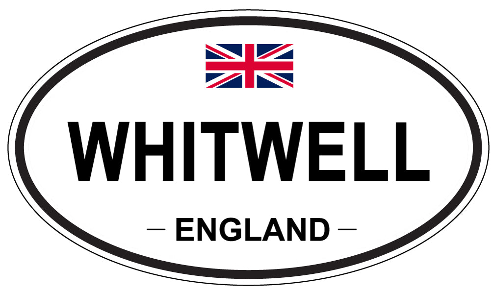 WHITWELL, ENGLAND - Oval Sticker