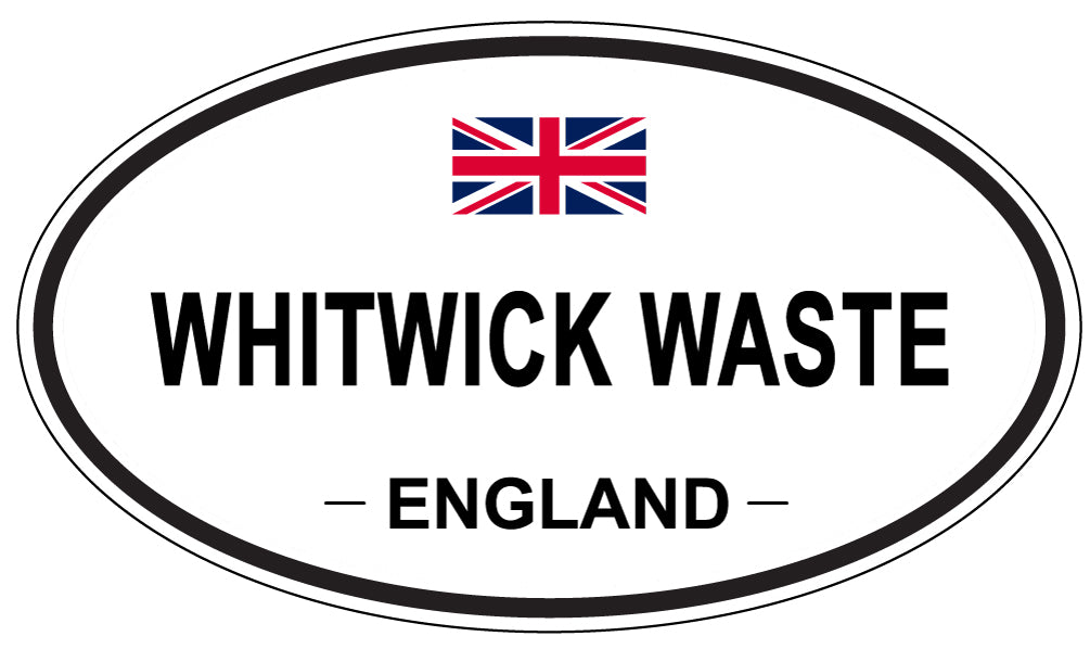 WHITWICK WASTE, England - Oval Magnet