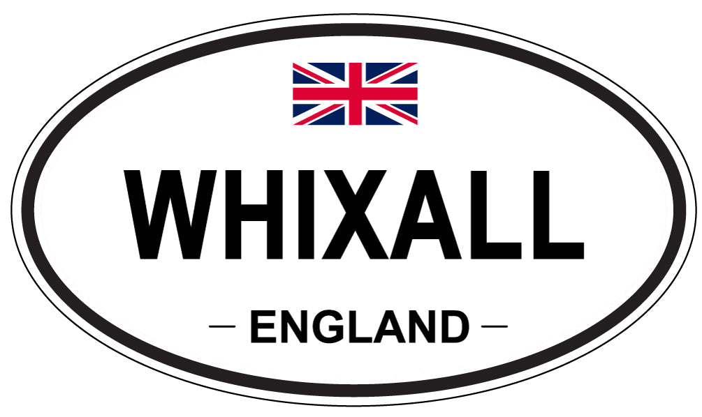 WHIXALL, ENGLAND - Oval Sticker