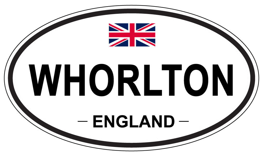WHORLTON, ENGLAND - Oval Sticker