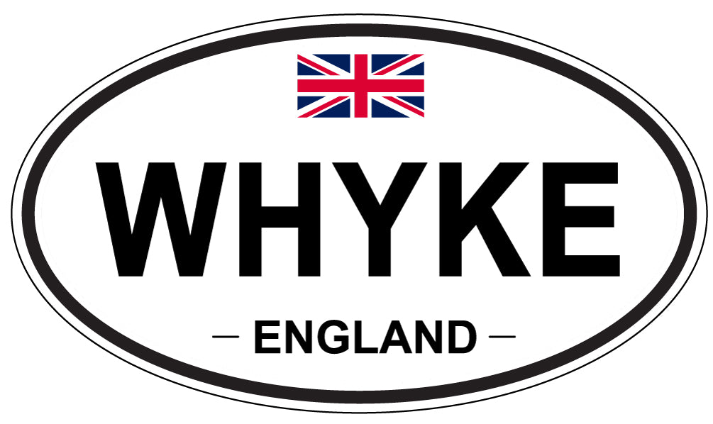 WHYKE, England - Oval Magnet