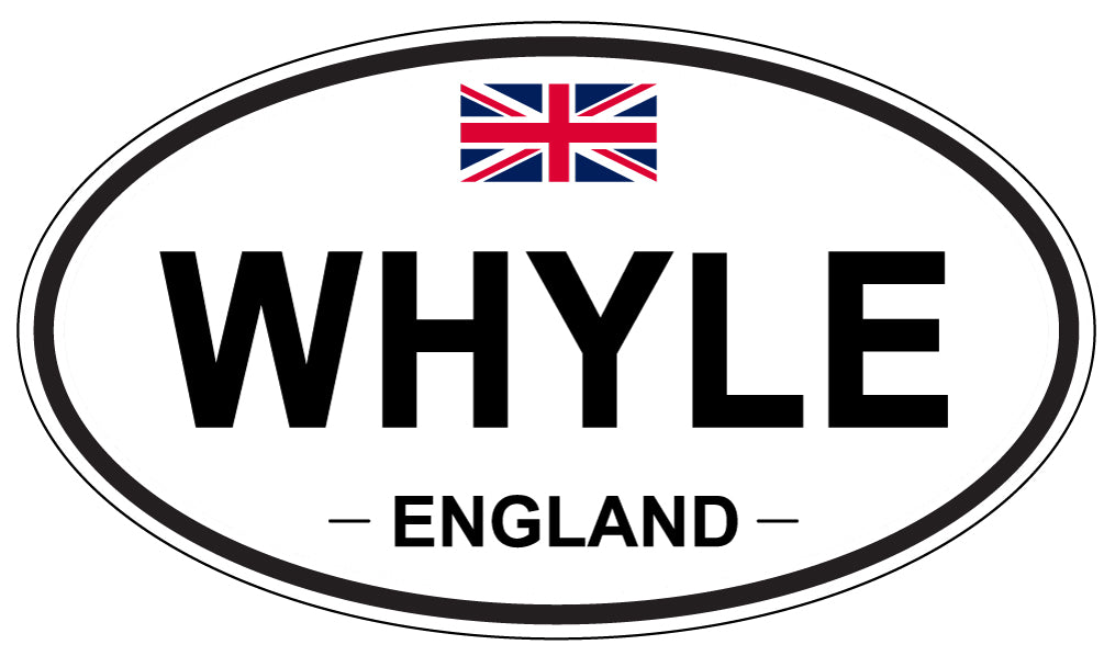 WHYLE, ENGLAND - Oval Sticker