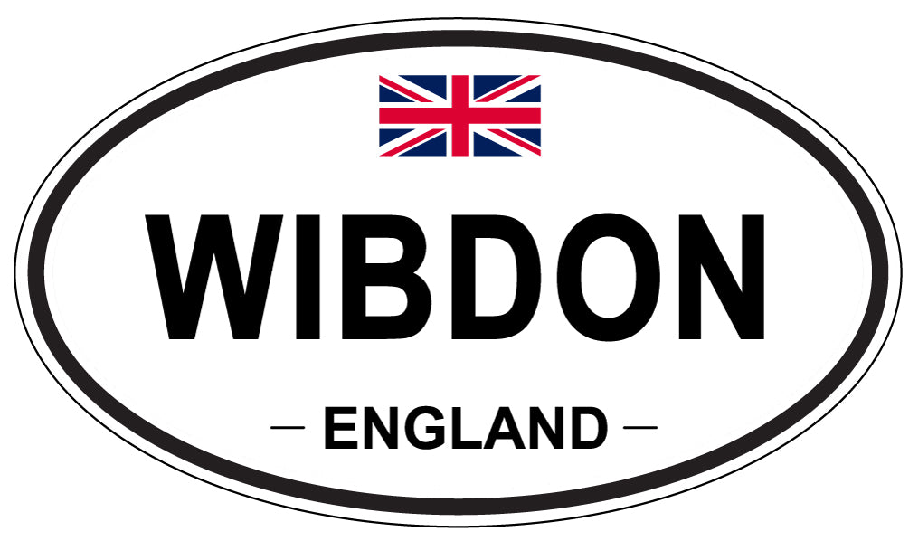WIBDON, ENGLAND - Oval Sticker