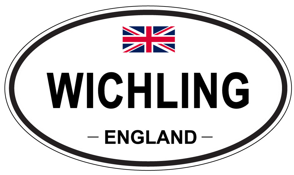 WICHLING, ENGLAND - Oval Sticker