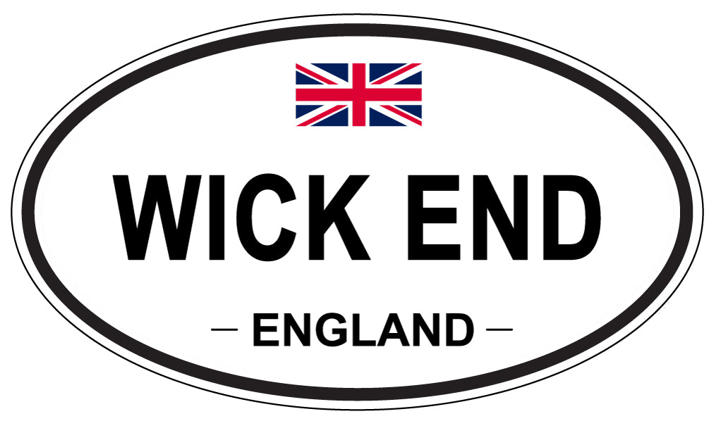 WICK END, ENGLAND - Oval Sticker