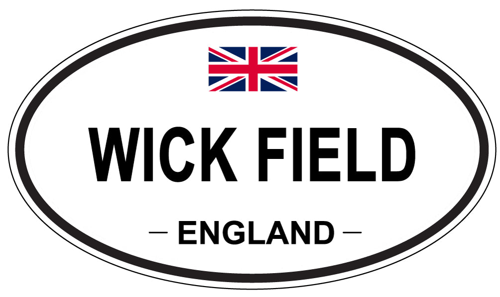 WICK FIELD, ENGLAND - Oval Sticker