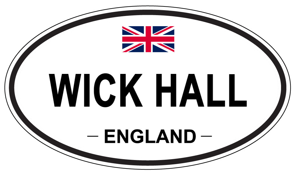 WICK HALL, England - Oval Magnet