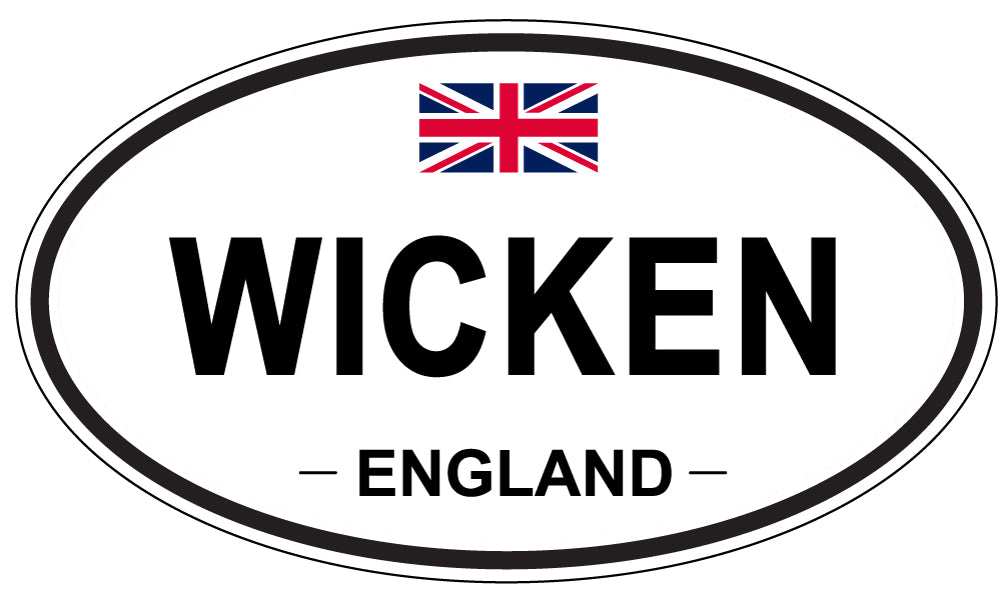 WICKEN, England - Oval Magnet