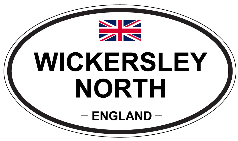 WICKERSLEY NORTH, England - Oval Magnet