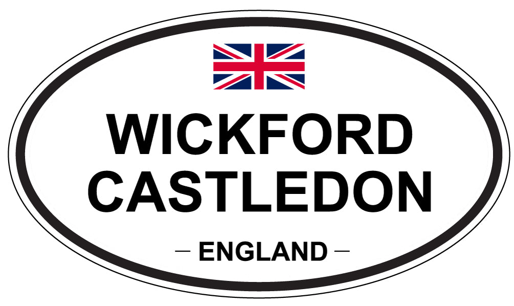 WICKFORD CASTLEDON, England - Oval Magnet