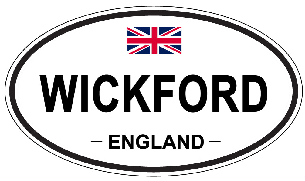 WICKFORD, ENGLAND - Oval Sticker