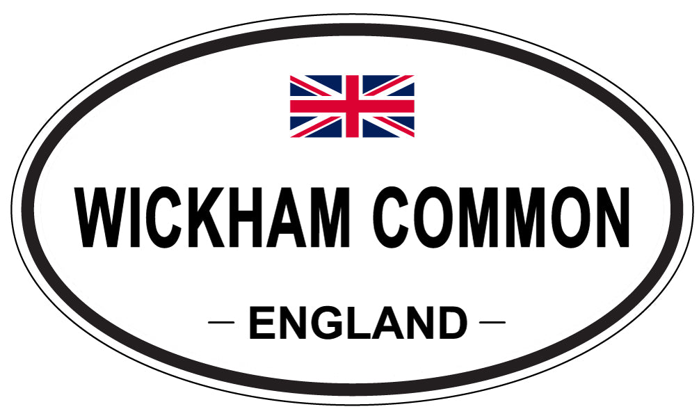 WICKHAM COMMON, ENGLAND - Oval Sticker