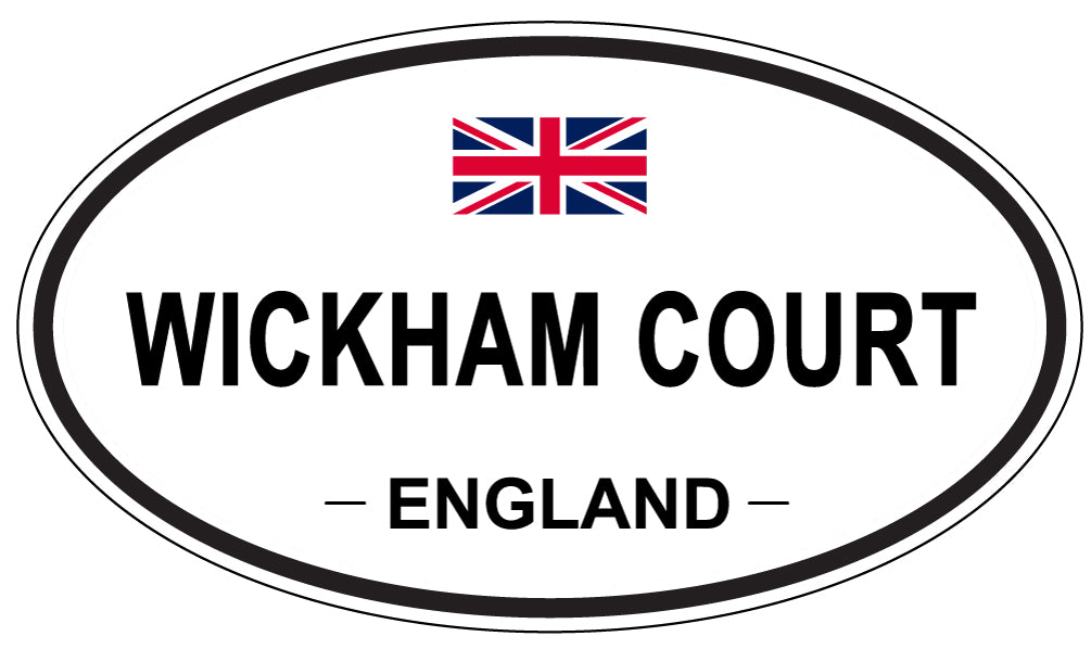 WICKHAM COURT, ENGLAND - Oval Sticker