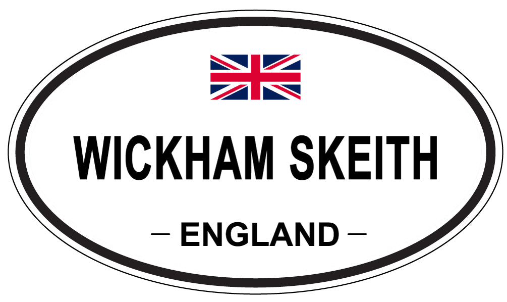 WICKHAM SKEITH, England - Oval Magnet