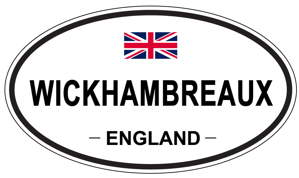 WICKHAMBREAUX, England - Oval Magnet