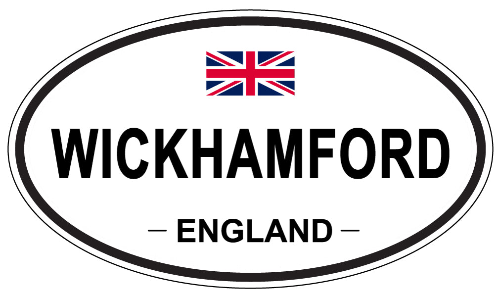 WICKHAMFORD, ENGLAND - Oval Sticker