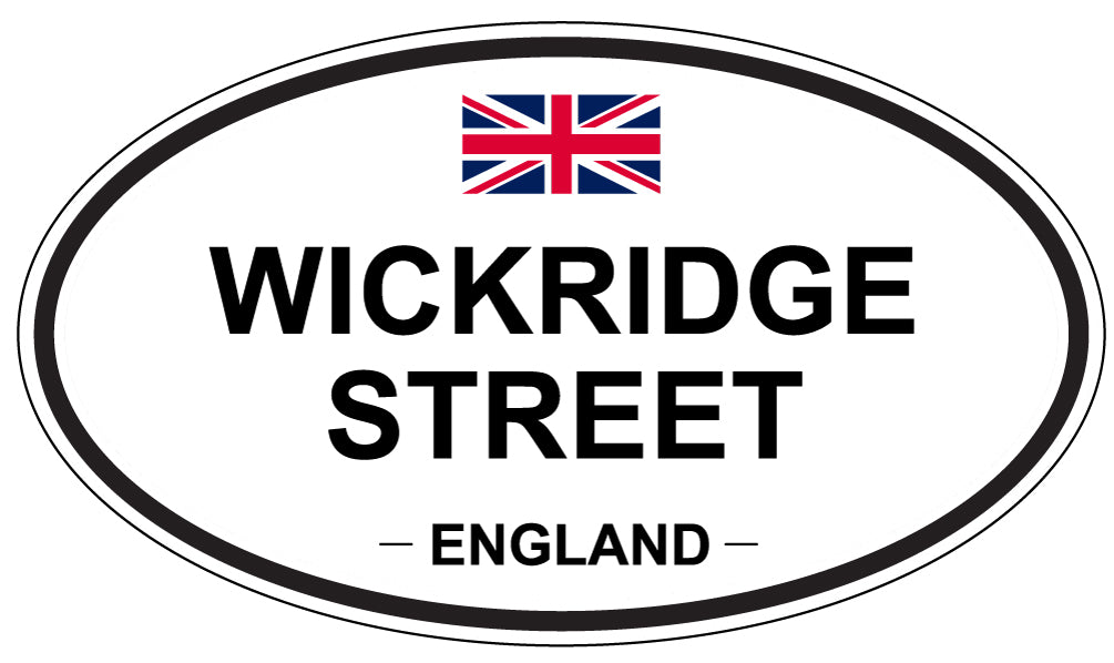 WICKRIDGE STREET, England - Oval Magnet