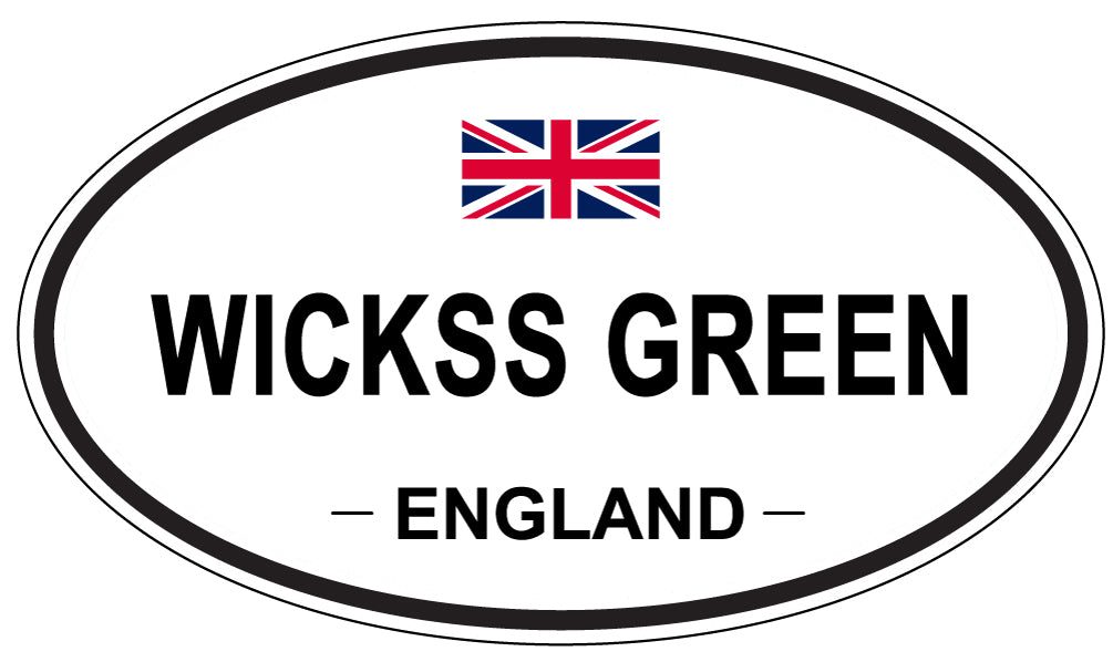 WICKSS GREEN, England - Oval Magnet