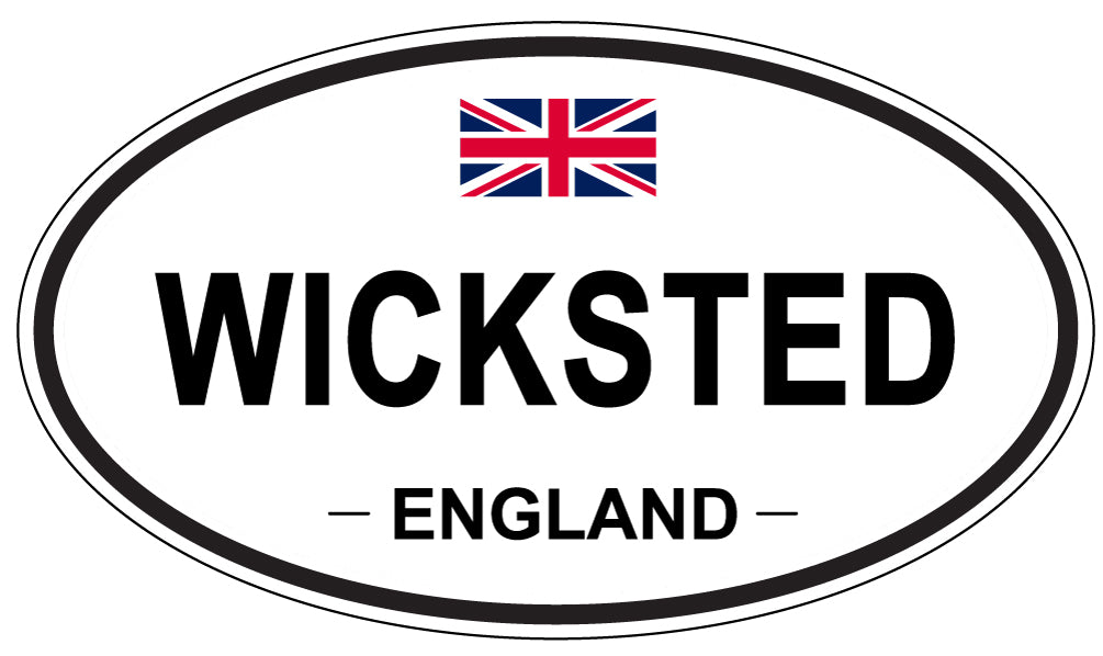 WICKSTED, ENGLAND - Oval Sticker