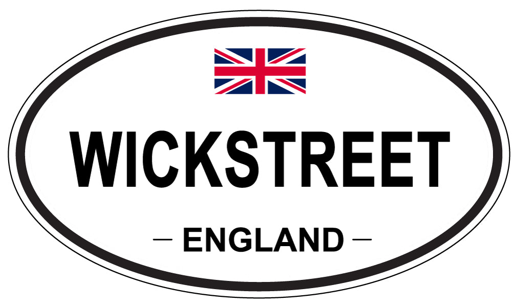WICKSTREET, ENGLAND - Oval Sticker