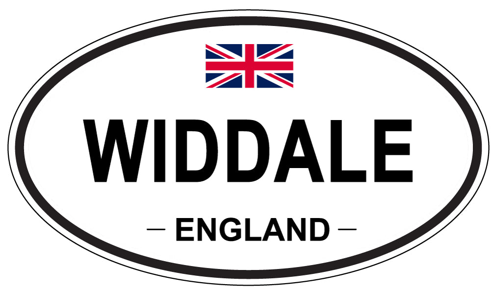 WIDDALE, ENGLAND - Oval Sticker