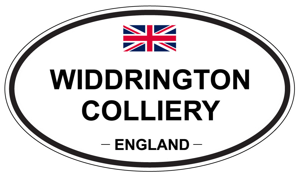 WIDDRINGTON COLLIERY, ENGLAND - Oval Sticker