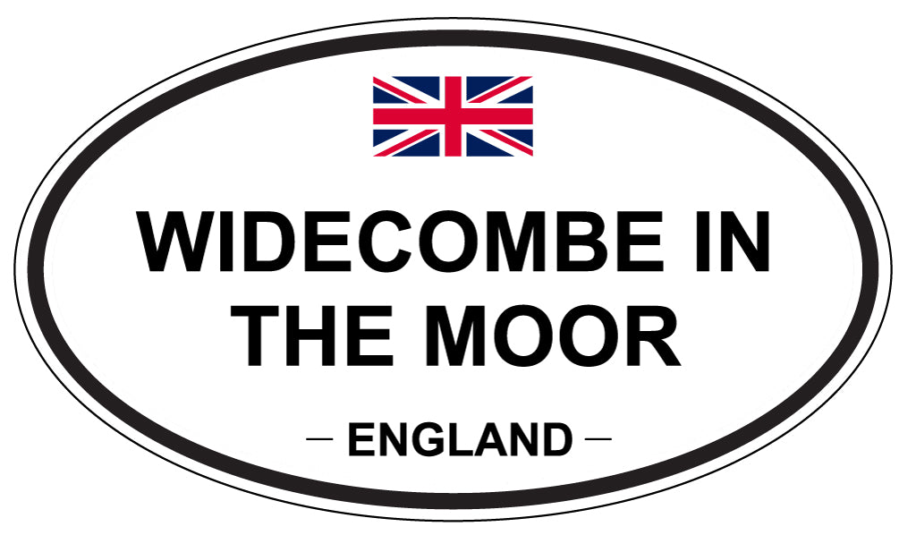 WIDECOMBE IN THE MOOR, ENGLAND - Oval Sticker