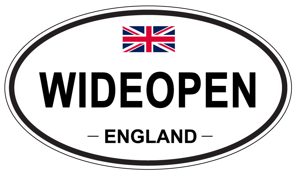 WIDEOPEN, England - Oval Magnet