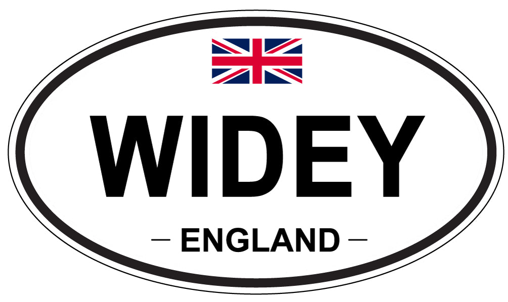 WIDEY, England - Oval Magnet