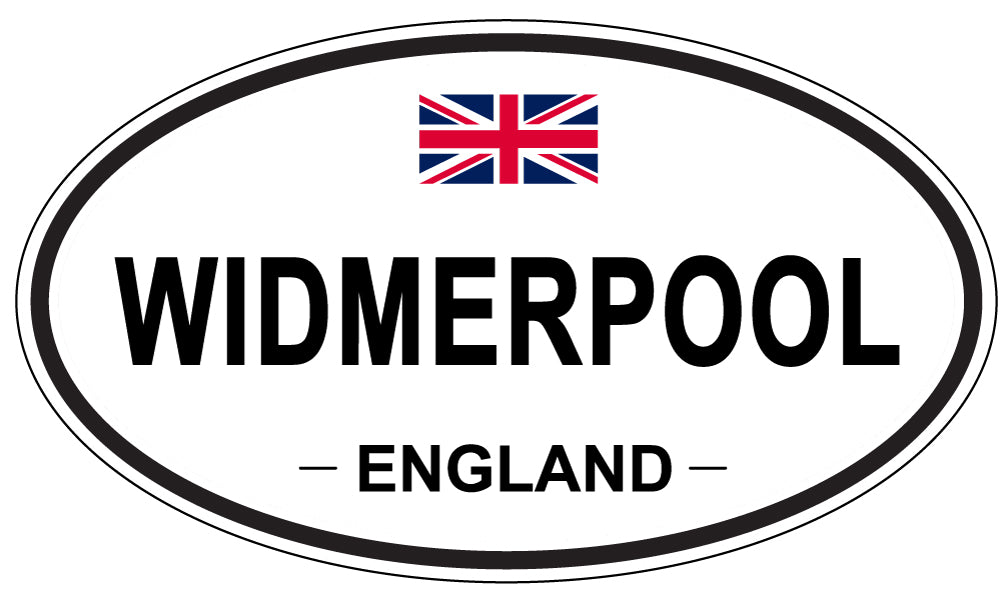 WIDMERPOOL, ENGLAND - Oval Sticker