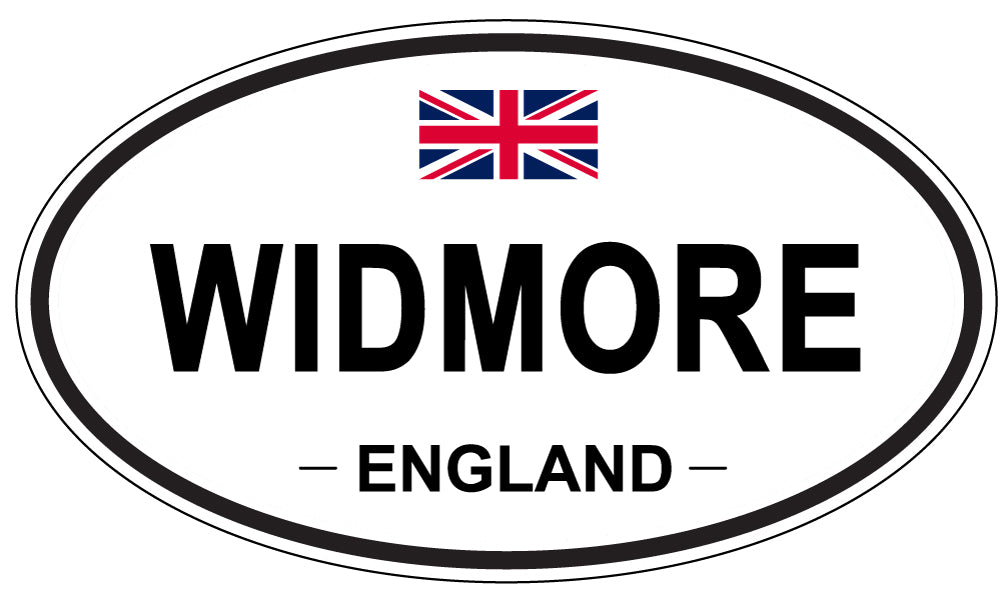 WIDMORE, ENGLAND - Oval Sticker