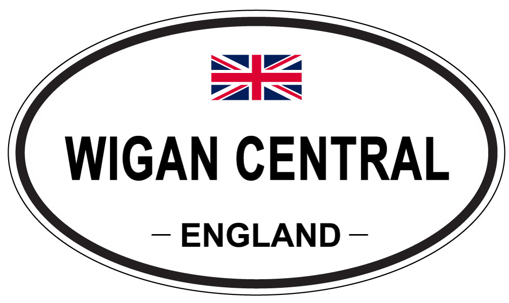 WIGAN CENTRAL, England - Oval Magnet