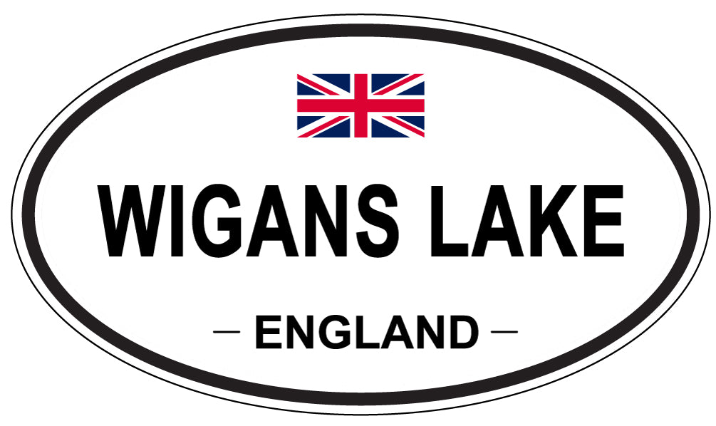 WIGANS LAKE, England - Oval Magnet