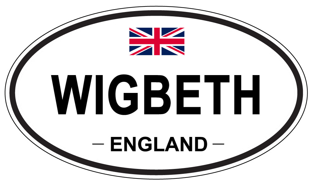 WIGBETH, England - Oval Magnet