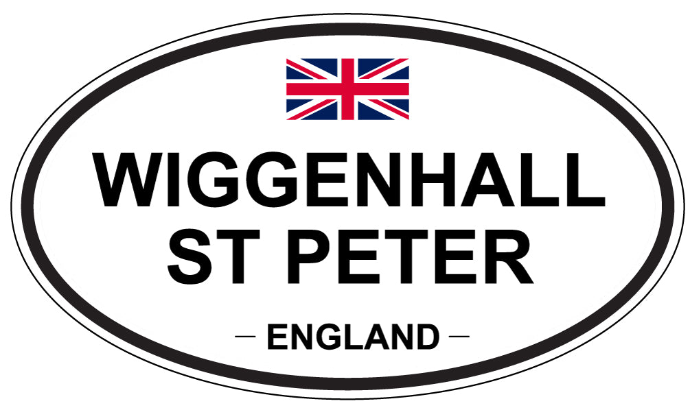 WIGGENHALL ST PETER, England - Oval Magnet