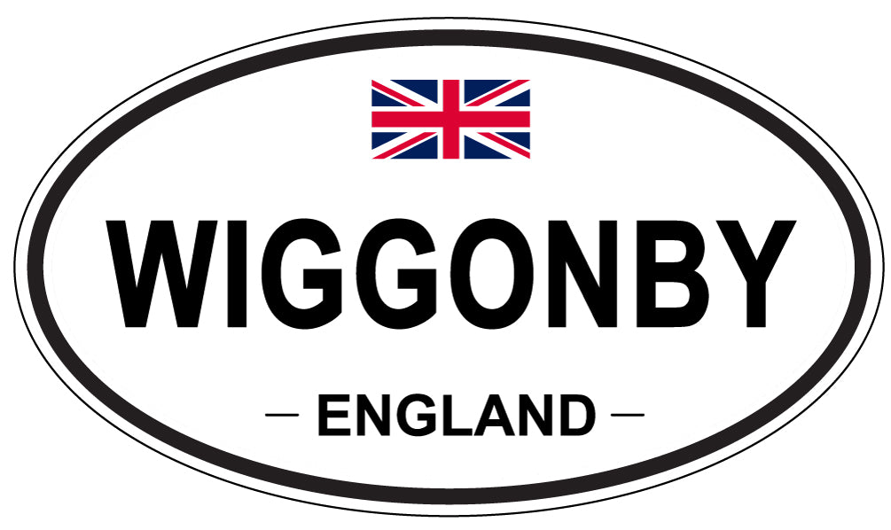 WIGGONBY, ENGLAND - Oval Sticker