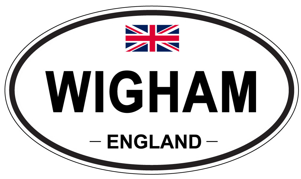 WIGHAM, ENGLAND - Oval Sticker