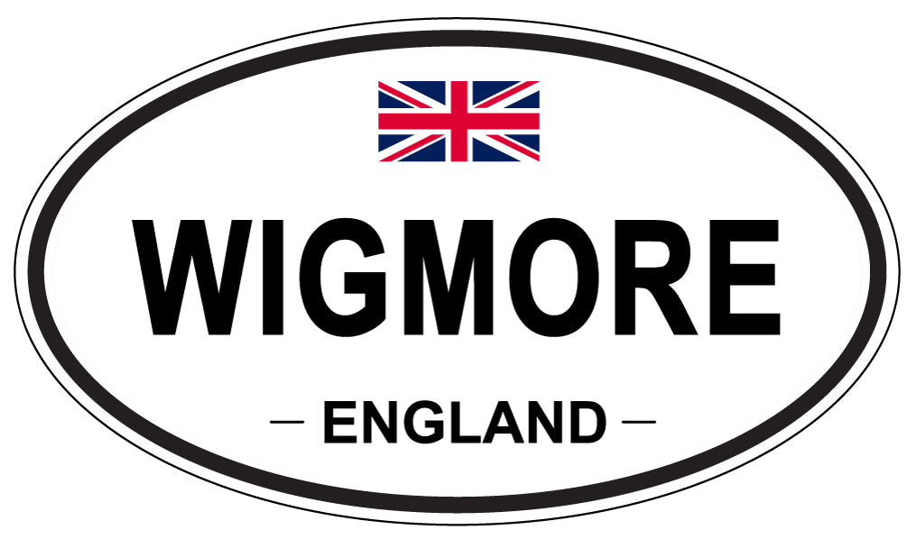 WIGMORE, ENGLAND - Oval Sticker