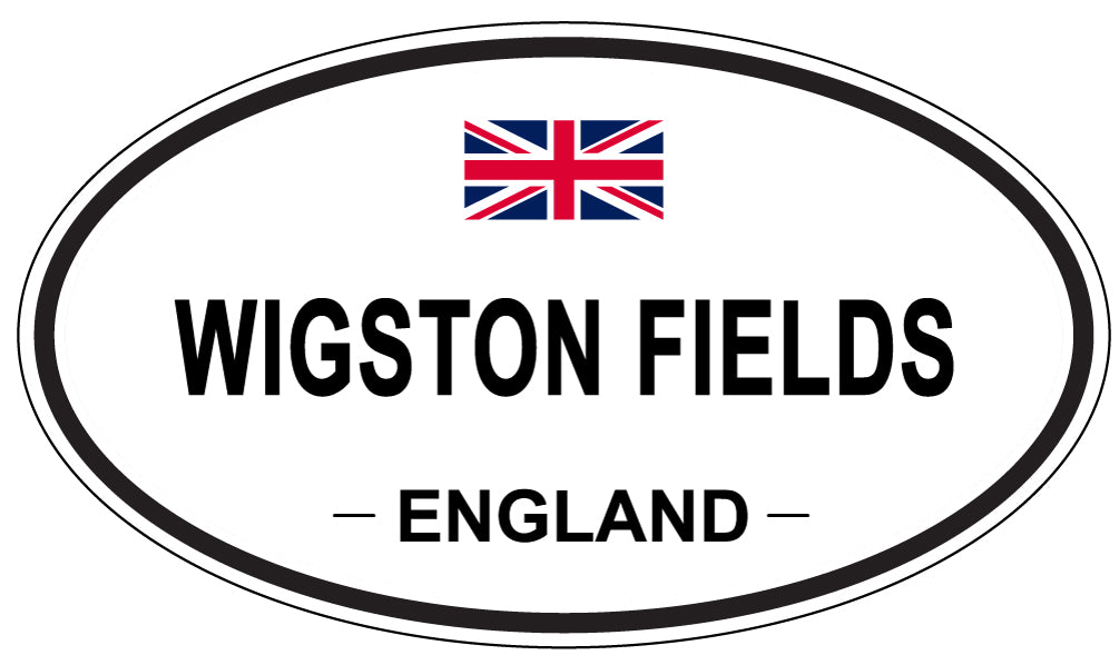 WIGSTON FIELDS, England - Oval Magnet